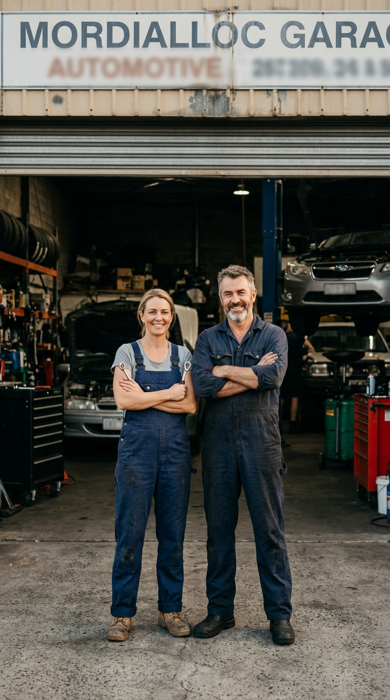 Laura and Avi Benporath, owners of BPS Automotive in Mordialloc